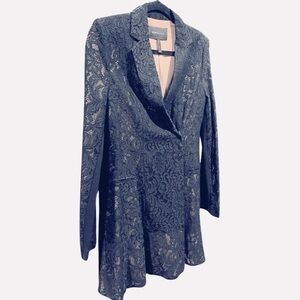 $550 Retail 🔥 BCBGMAXAZRIA Lace Blazer Dress Runway Dress Size XS